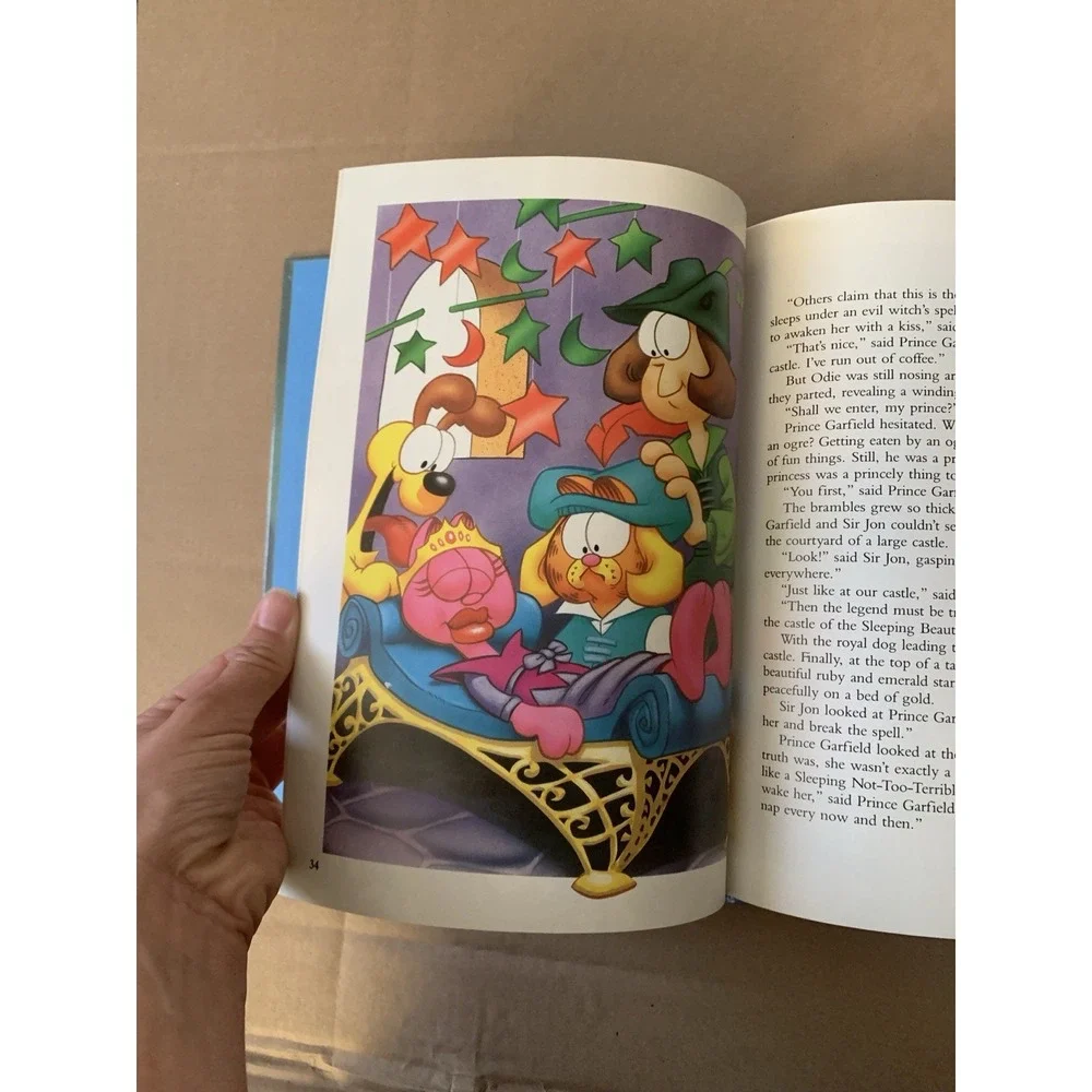 Garfield's Furry Tales Vintage Hardcover Book 1989 Jim Davis Classic Comic